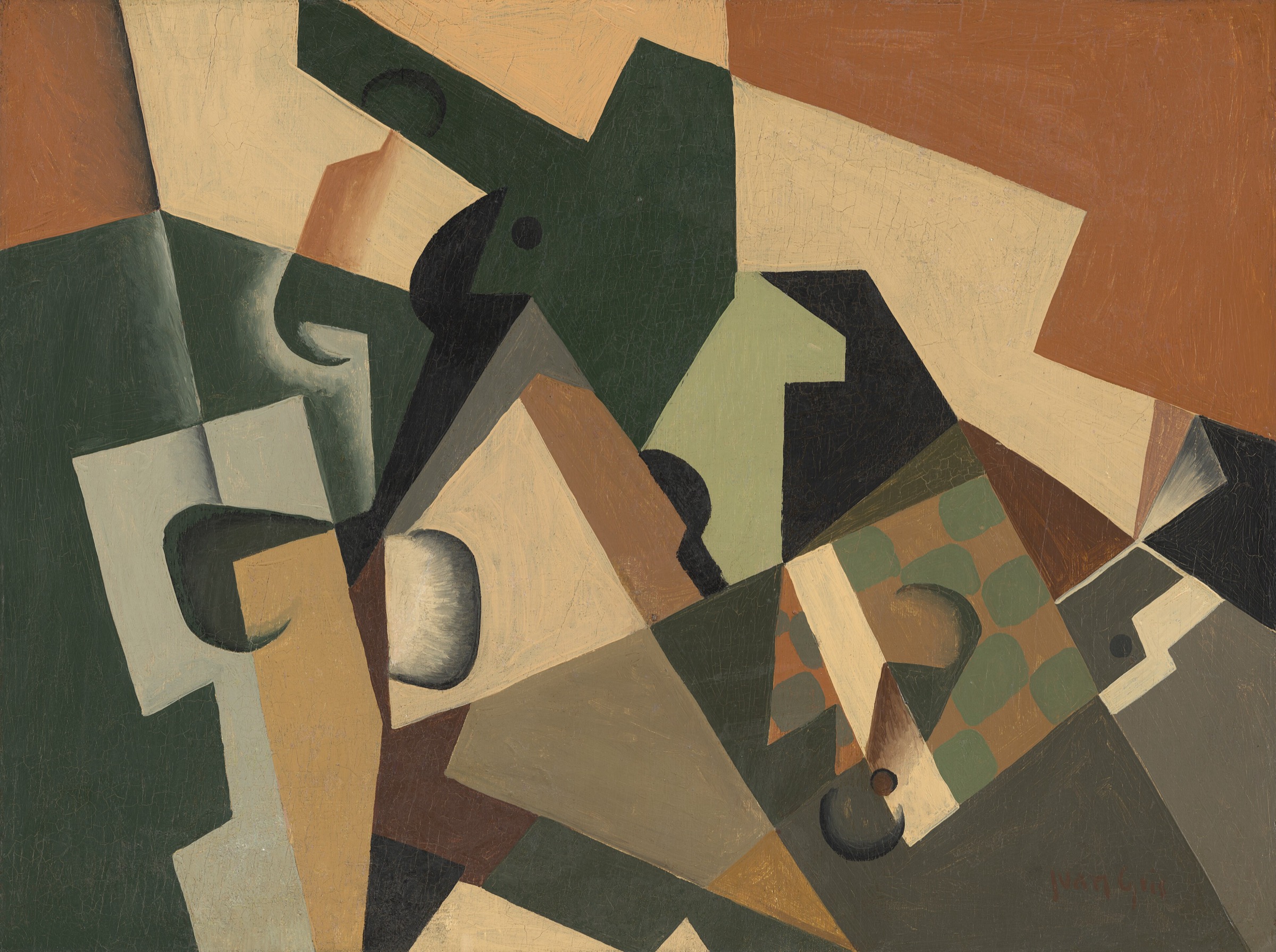 Vaso y damero de Juan Gris