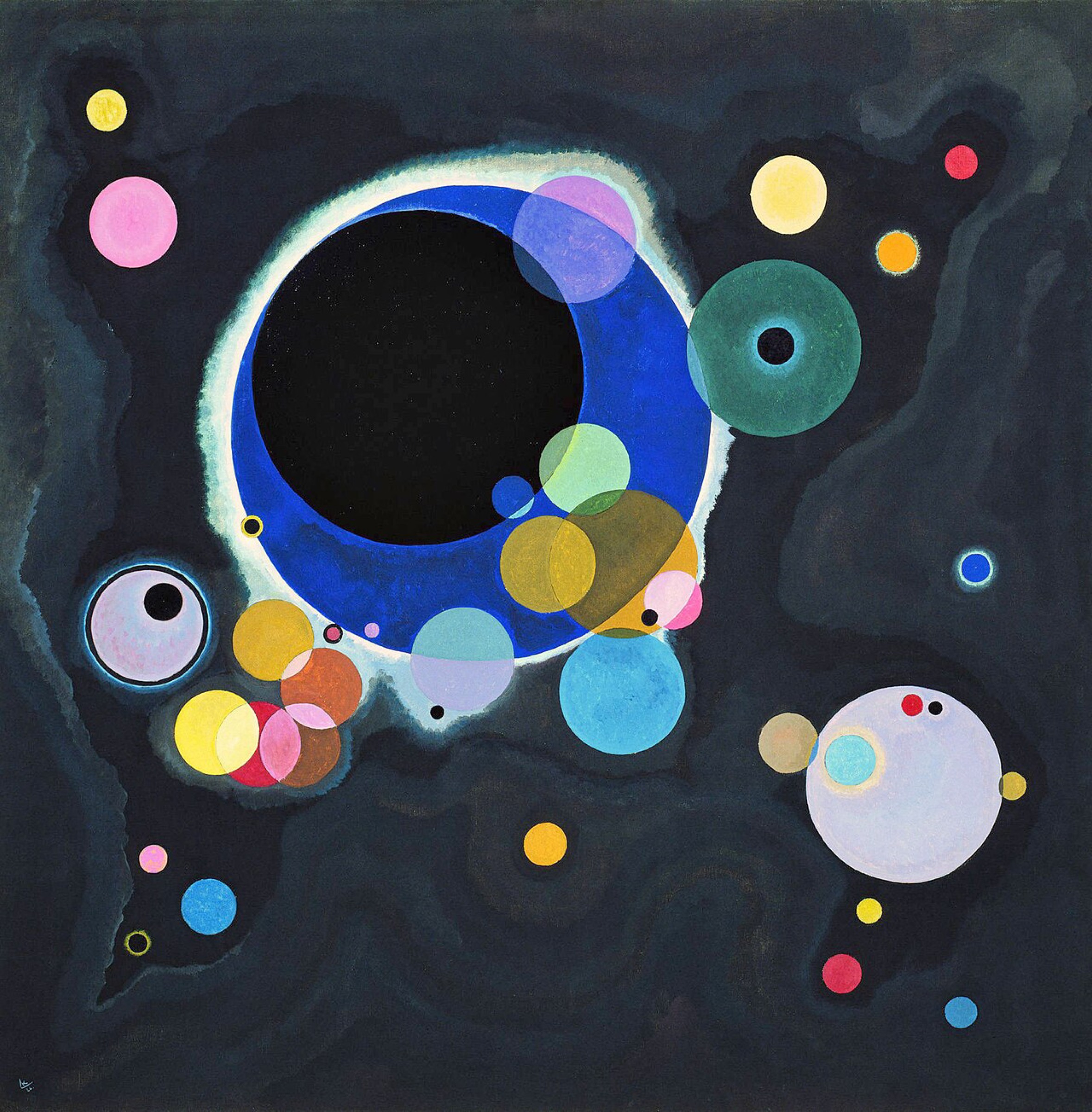 Varios círculos de Wassily Kandinsky